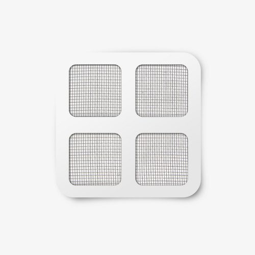 Szúnyogháló javítófolt - 10x10 cm - 4 db-os csomag - szürke