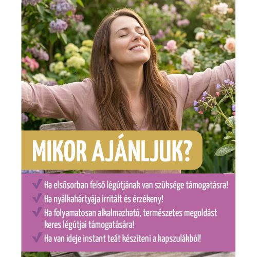 ORVOSI TÜDŐFŰ KOMPLEX - 60 db étrend-kiegészítő gyógynövénykapszula