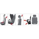 Ülésvédő S-RACE - szürke-fekete - WALSER