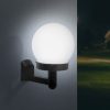 LED-es szolár fali lámpa - hidegfehér - fekete - műanyag 