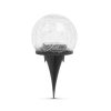 Szolár üveggömb, leszúrható - 10 cm, 10 melegfehér LED-es