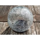 Szolár üveggömb, leszúrható - 15 cm, 20 melegfehér LED-es