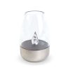 Szolár lámpa - gyertya - lángeffekt - 1 melegfehér LED - 6x9 cm