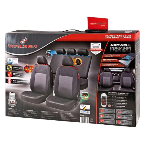 Üléshuzat garnitúra - fekete-szürke - ARDWELL - WALSER