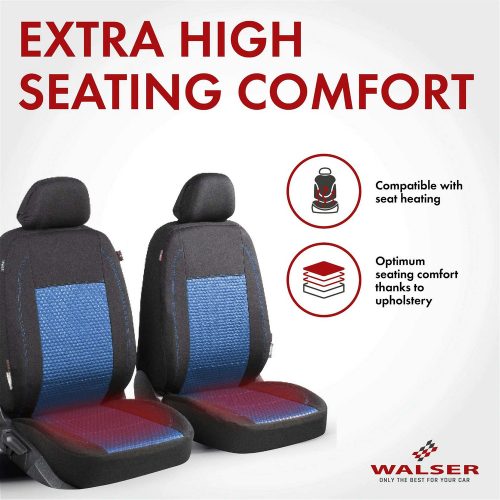 Üléshuzat garnitúra - fekete-kék - AVIGNON - WALSER