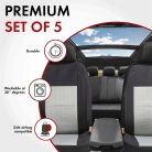 Üléshuzat garnitúra - fekete-ezüst - AVIGNON - WALSER