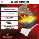 Ülésvédő huzat első ülésre - ECO bőr - fekete-piros - GUARDIAN - WALSER