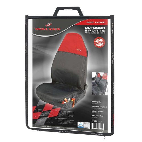 Ülésvédő huzat első ülésre Outdoor Sports - fekete-piros - WALSER