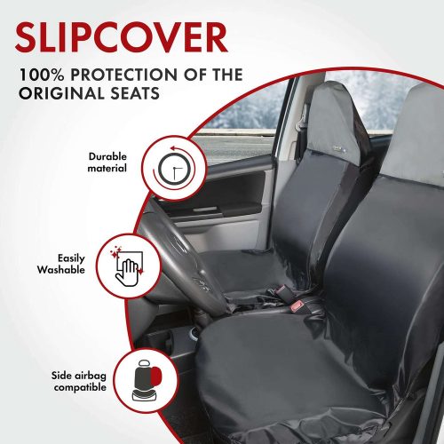 Ülésvédő huzat első ülésre Outdoor Sports - fekete-szürke - WALSER