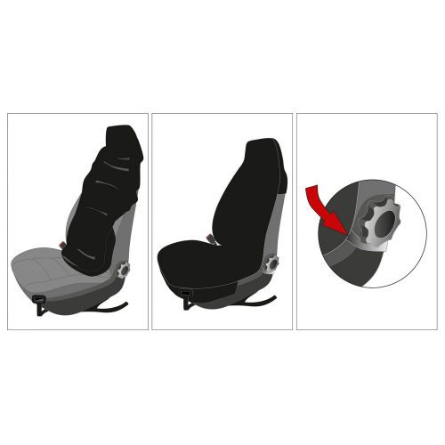 Ülésvédő huzat első ülésre - ECO bőr - Tony - WALSER