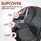 Ülésvédő huzat első ülésre Outdoor Sports - fekete - WALSER