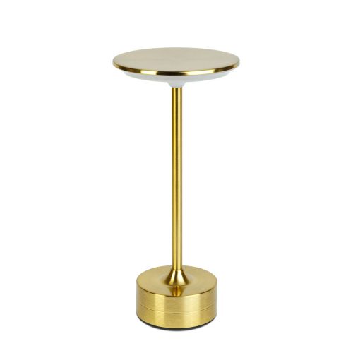 Asztali lámpa - érintésvezérlés - akkus, USB-C táp, 3 W LED - NEW YORK - GOLD