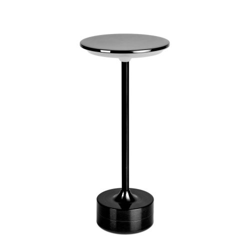 Asztali lámpa - érintésvezérlés - akkus, USB-C táp, 3 W LED - NEW YORK - BLACK