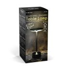 Asztali lámpa - érintésvezérlés - akkus, USB-C táp, 3 W LED - NEW YORK - BLACK