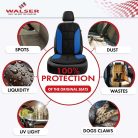 Ülésvédő NOVARA - kék-fekete - WALSER