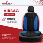 Ülésvédő NOVARA - kék-fekete - WALSER