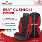 Ülésvédő NOVARA - piros-fekete - WALSER
