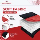 Ülésvédő NOVARA - piros-fekete - WALSER