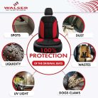 Ülésvédő NOVARA - piros-fekete - WALSER