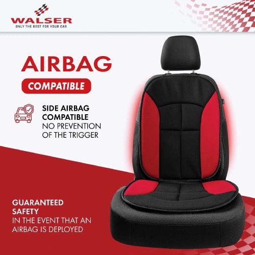 Ülésvédő NOVARA - piros-fekete - WALSER