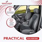 Ülésvédő NOVARA - szürke-fekete - WALSER