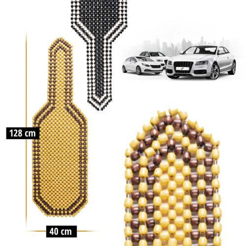 Ülésvédő fagolyós barna-bézs - WALSER