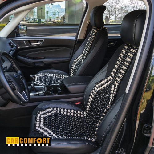 Ülésvédő fagolyós fekete-fehér - WALSER