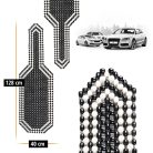 Ülésvédő fagolyós fekete-fehér - WALSER