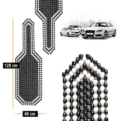 Ülésvédő fagolyós fekete-fehér - WALSER