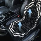 Ülésvédő fagolyós fekete-fehér - WALSER