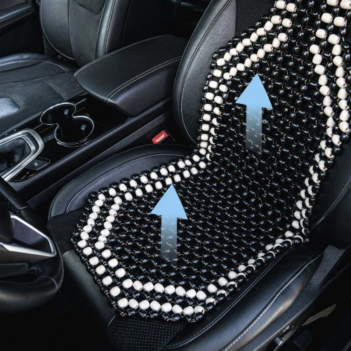 Ülésvédő fagolyós fekete-fehér - WALSER