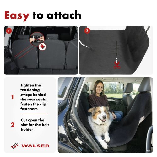 Üléstakaró hátsó ülésre NERO 145x165 cm - WALSER