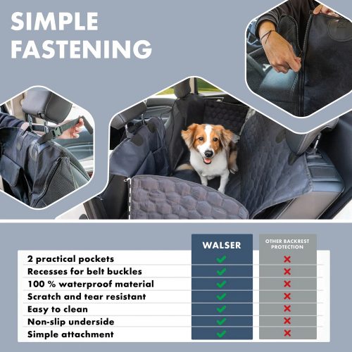 Üléstakaró hátsó ülésre kutyaszállításhoz ROCKY 155x204 cm - WALSER