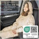 Polár takaró-pulóver, extra puha 104x102 cm OEKO-TEX - szürke