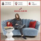 Polár takaró-pulóver, extra puha 104x102 cm OEKO-TEX - szürke