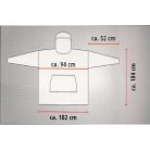 Polár takaró-pulóver, extra puha 104x102 cm OEKO-TEX - szürke