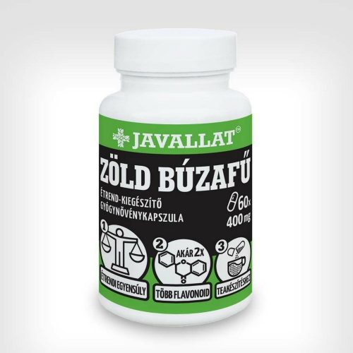 ZÖLD BÚZAFŰ - 60 db étrend-kiegészítő gyógynövénykapszula