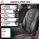 Ülésvédő, ECO bőr fekete KIMI - WALSER