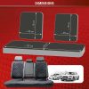 Ülésvédő LUXOR COMFORTLINE - fekete - hátsó ülésre - WALSER
