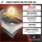 Ülésvédő, ECO bőr fekete-szürke REY - WALSER