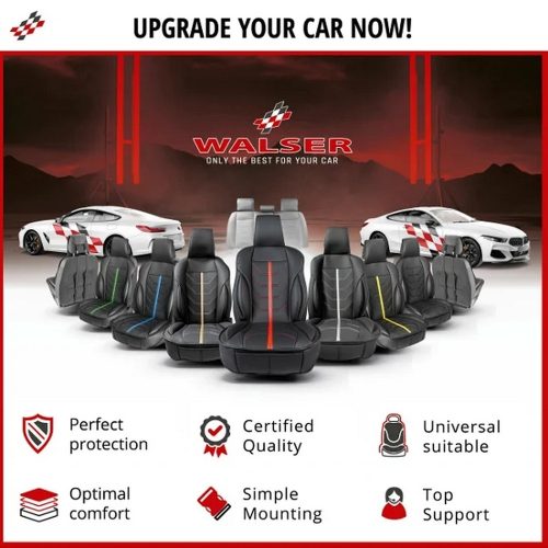 Ülésvédő, ECO bőr fekete-szürke KIMI - WALSER