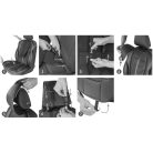 Ülésvédő, ECO bőr fekete-szürke KIMI - WALSER