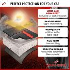 Ülésvédő, ECO bőr fekete-kék KIMI - WALSER