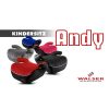 Gyerekülés magasító ISOFIX - ECE R 129 - ANDY - piros - WALSER