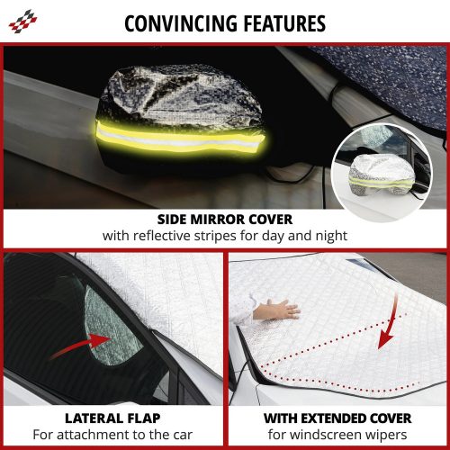 Szélvédőtakaró prémium thermo 157x126 cm - WALSER