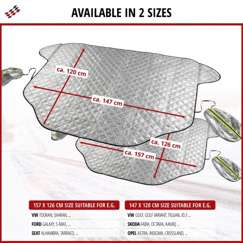 Szélvédőtakaró prémium thermo 157x126 cm - WALSER