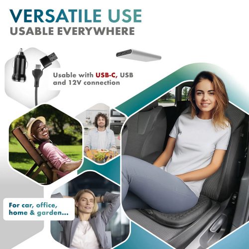 Hűthető üléspárna távirányítóval 12V + USB-C csatlakozóval - WALSER
