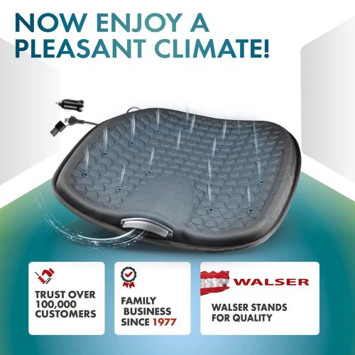 Hűthető üléspárna távirányítóval 12V + USB-C csatlakozóval - WALSER