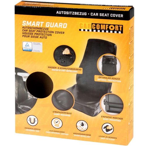 Ülésvédő huzat első ülésre - ECO bőr - fekete - GUARD - CarComfort