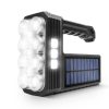 Szolár COB LED zseblámpa - munkalámpa funkcióval - 1200 mAh - MicroUSB - PHENOM
